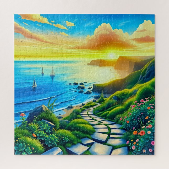 Puzzle Una costa idílica (Vertical)