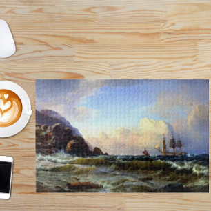 Puzzle Una costa noruega C.F. Sørensen 1868