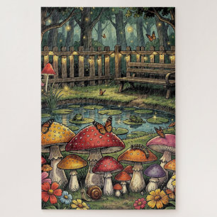 Puzzle Una dulce ilustración caprichosa de Cottagecore