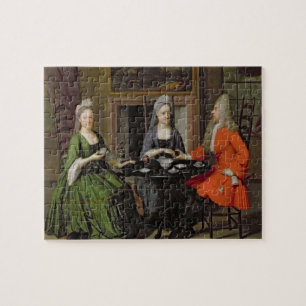 Puzzle Una fiesta del té (aceite en lona)