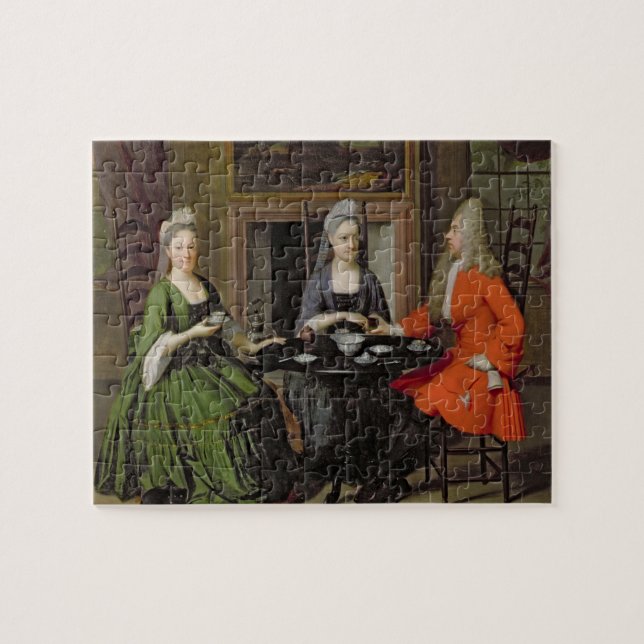 Puzzle Una fiesta del té (aceite en lona) (Horizontal)