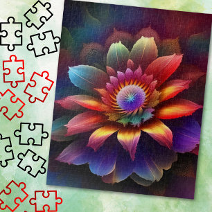 Puzzle Una flor abstracta y colorida