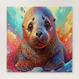 Puzzle Una foca vibrante