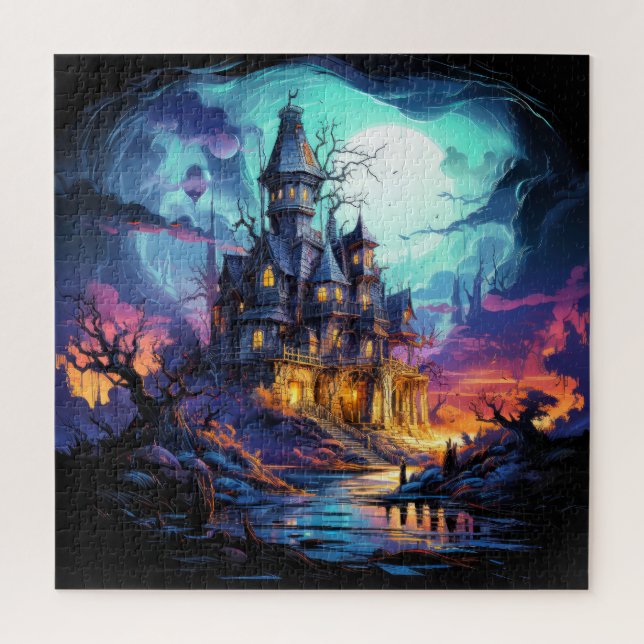 Puzzle Una Hinchera Afligida Y Espantosa Bajo Un Pleno (Vertical)