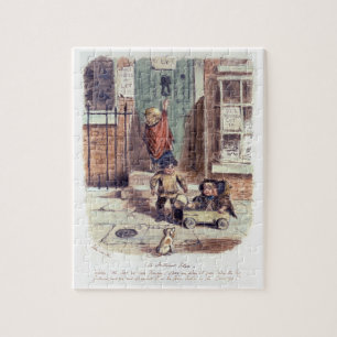 Puzzle Una idea brillante (pluma y tinta coloreada en el