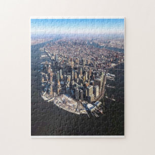 Puzzle Una impresionante vista aérea de la ciudad de Nuev