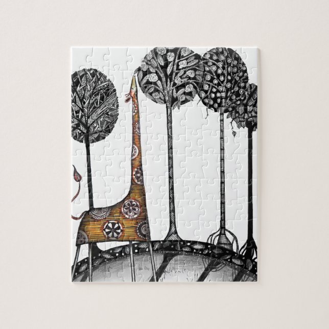 Puzzle Una jirafa nombrada Kennett (Vertical)