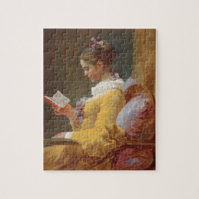 Puzzle Una lectura de la chica joven, el lector de J. (Vertical)