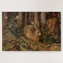 Puzzle Una liebre en el bosque (por Hans Hoffmann)