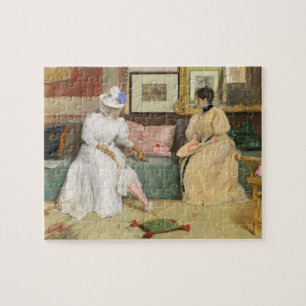 Puzzle Una llamada amistosa, 1895 (aceite en lona)