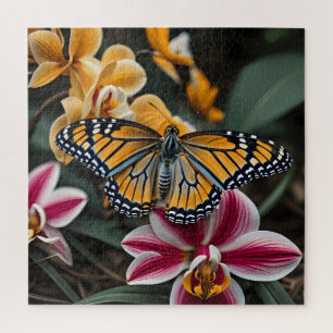 Puzzle Una mariposa vibrante
