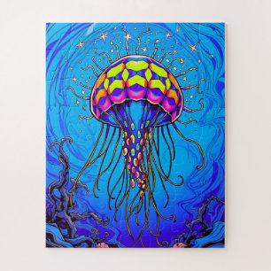 Puzzle Una medusa radiante para niños
