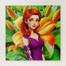 Puzzle Una misteriosa mujer de cabello rojo