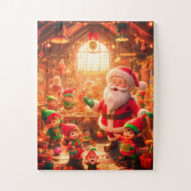 Puzzle Una muestra de algunos de sus juguetes - Santa en  (Vertical)