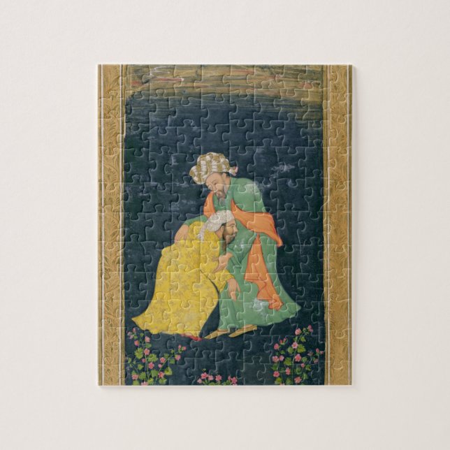 Puzzle Una mulá que arquea abajo a un hombre en el (Vertical)