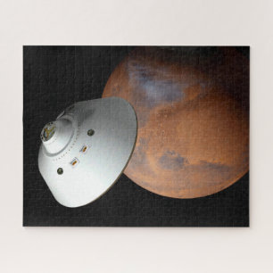 Puzzle Una Nave Espacial Encendida En El Aire Aproximándo