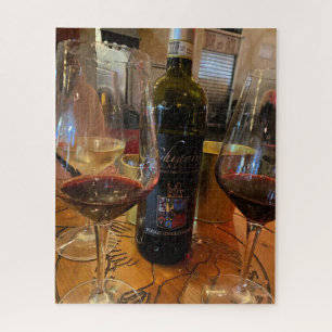 Puzzle Una noche fuera en Roma, ¡Vino para tres! Rompecab