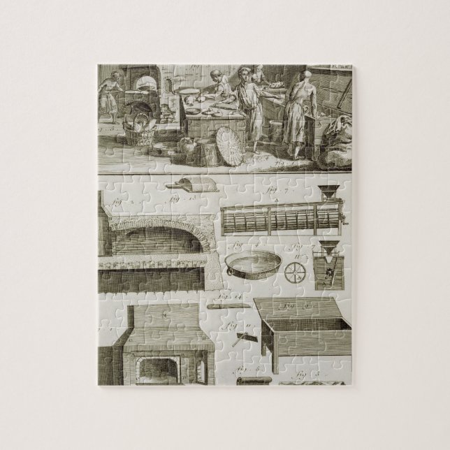 Puzzle Una panadería y un equipo de la hornada, del (Vertical)