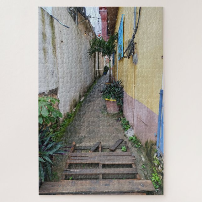 Puzzle Una pasarela estrecha (Vertical)