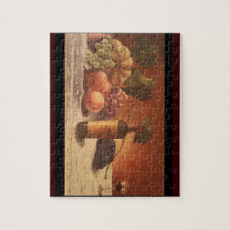 Puzzle Una pintura magnífica de frutas y del vino