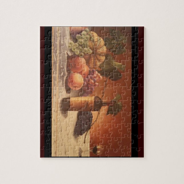 Puzzle Una pintura magnífica de frutas y del vino (Vertical)