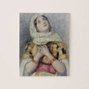 Puzzle Una señora joven en vestido del turco (w/c sobre