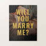 Puzzle Una simple fotografía de pareja moderna te casarás<br><div class="desc">Una simple fotografía de pareja moderna te casarás con el rompecabezas de Jigsaw</div>