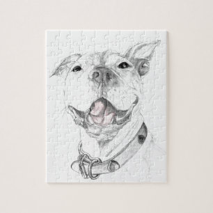 Puzzle Una sonrisa del pitbull