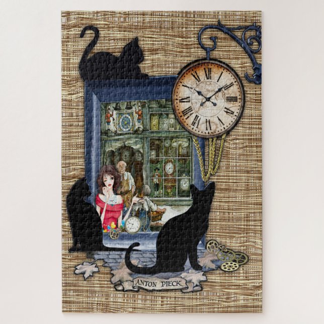 Puzzle Una tienda de relojes de época (Vertical)