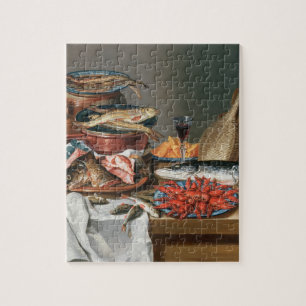 Puzzle Una vida inmóvil de las langostas de un pescado,
