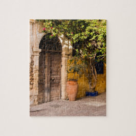 Puzzle Una vieja puerta europea