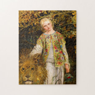 Puzzle Una y el León, 1860 por William Bell Scott