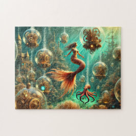 Puzzle Undersea Time Traveler Steampunk Mermaid