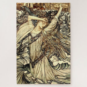 Puzzle "Undine in the Waves" por Arthur Rackham