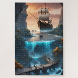 Puzzle Une entrée de grotte fascinante