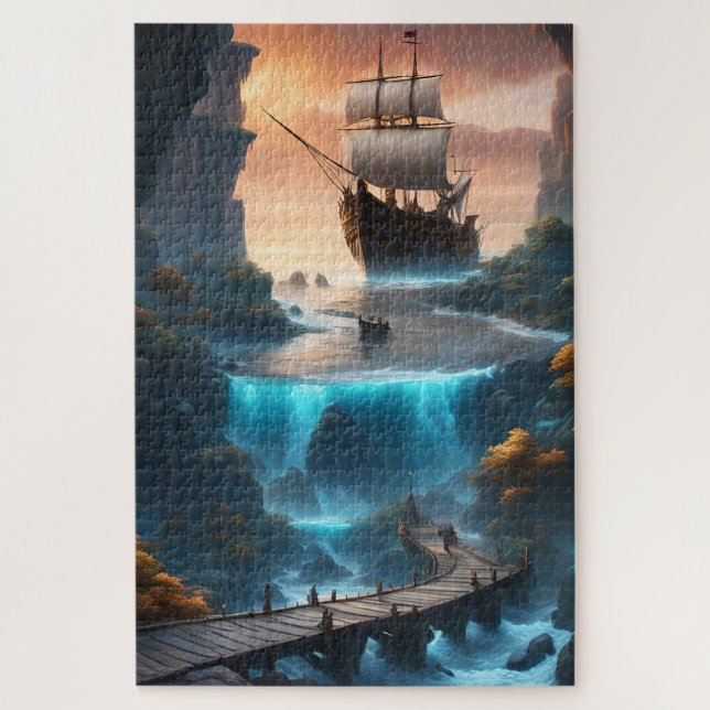 Puzzle Une entrée de grotte fascinante (Vertical)