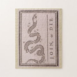 Puzzle Únete o muere de Benjamin Franklin