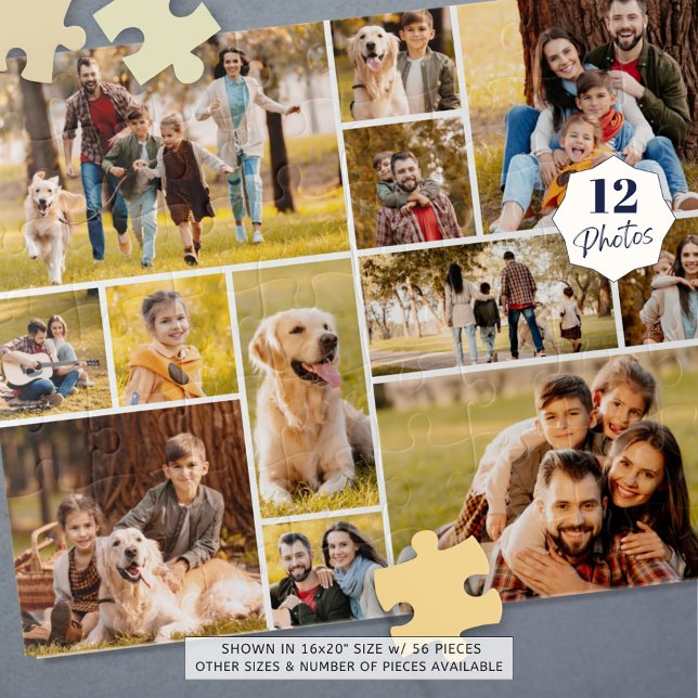 Puzzle Único 12 Collages de fotos simple (Subido por el creador)
