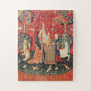 PUZZLE UNICORN Y DAMA JUGANDO ÓRGANO CON ANIMALES