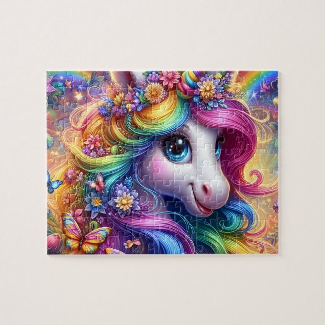 Puzzle Unicornio Arcoíris (Horizontal)
