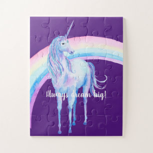 Puzzle Unicornio blanco