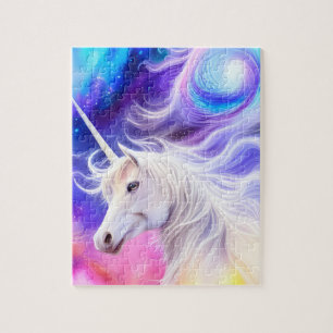 Puzzle Unicornio blanco bonito