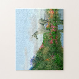 Puzzle Unicornio blanco místico | Fantasía