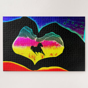 Puzzle Unicornio colorido