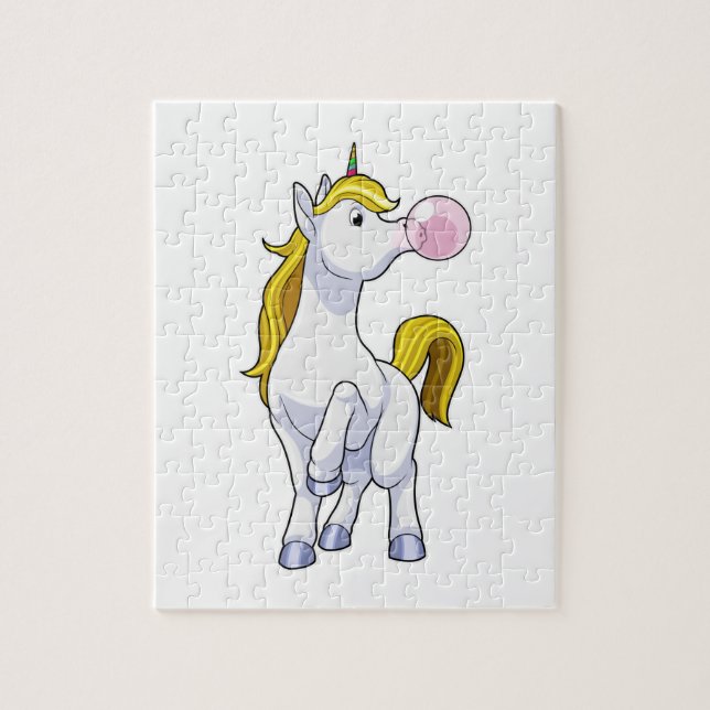 Puzzle Unicornio con chicle (Vertical)