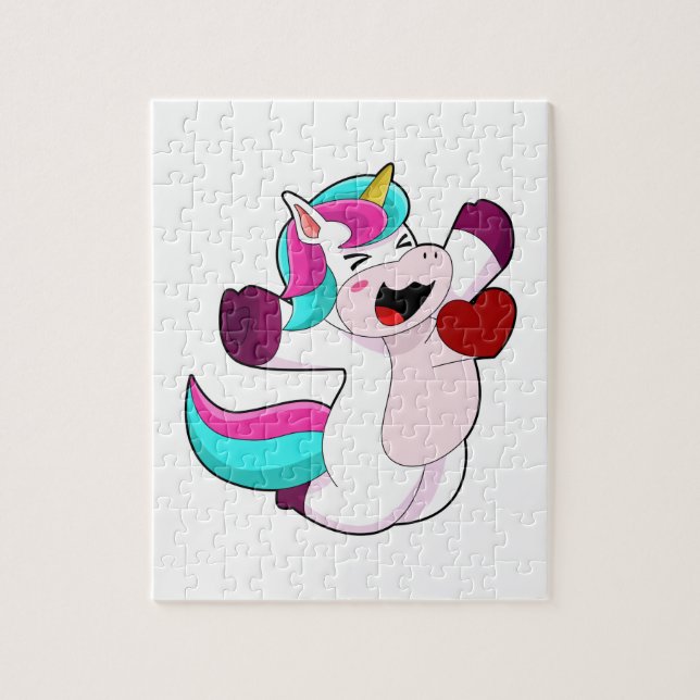 Puzzle Unicornio con corazón (Vertical)