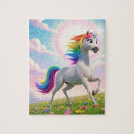 Puzzle Unicornio de Arcoíris Mágico
