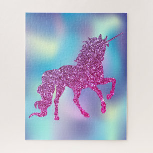 Puzzle Unicornio de brillo abstracto de moda