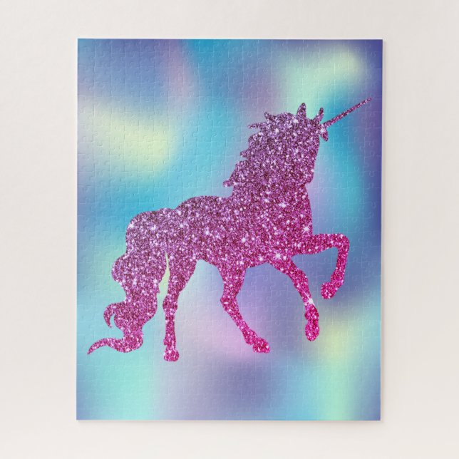 Puzzle Unicornio de brillo abstracto de moda (Vertical)