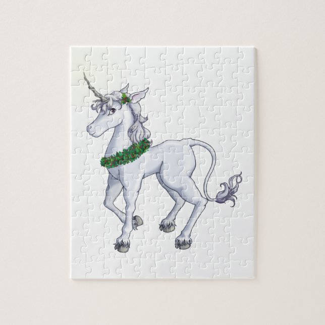 Puzzle Unicornio del navidad (Vertical)